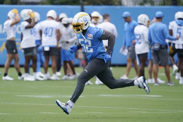 New Charger Mack making progress during busy offseason AP News